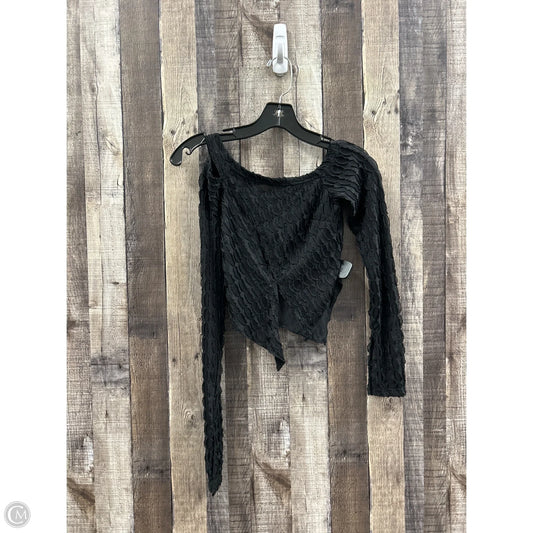 Top Long Sleeve By Shein In Black, Size: Xxs