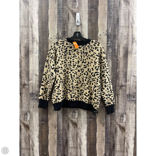 Sweater By Main Strip In Animal Print, Size: M