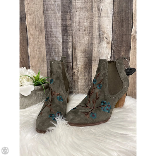 Boots Ankle Heels By Crown Vintage In Multi-colored, Size: 9