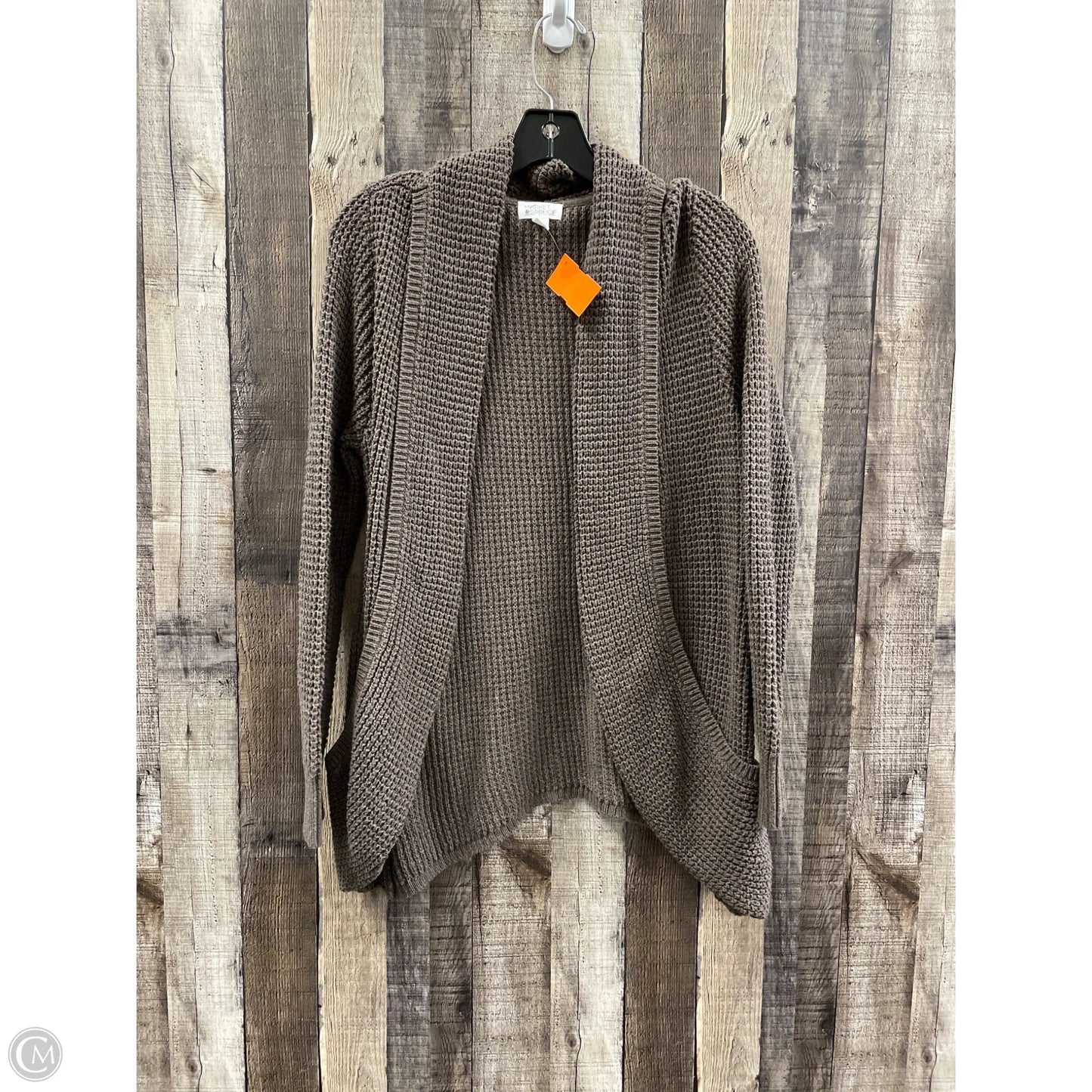 Sweater Cardigan By Market & Spruce In Taupe, Size: M