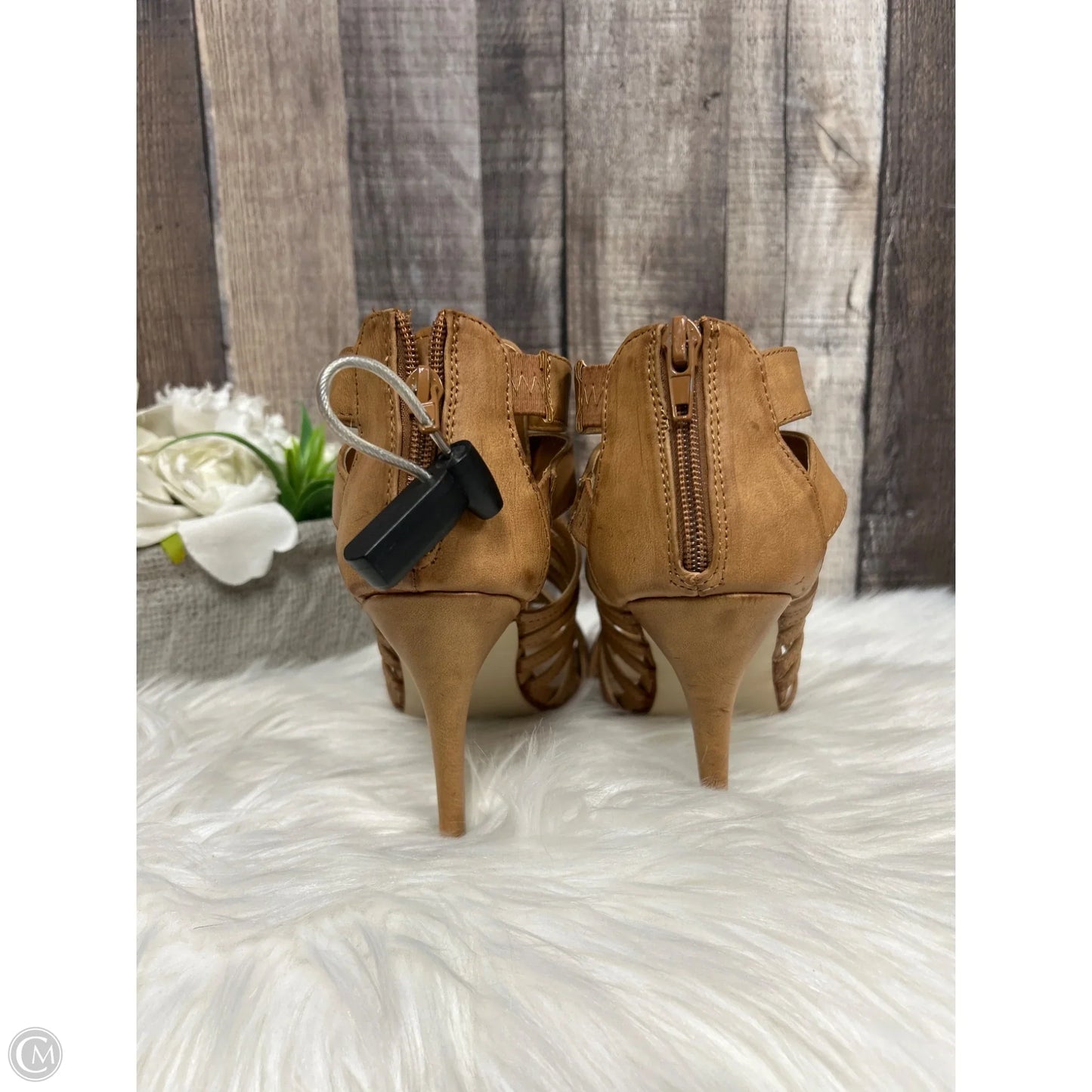 Shoes Heels Stiletto By Steve Madden In Tan, Size: 7