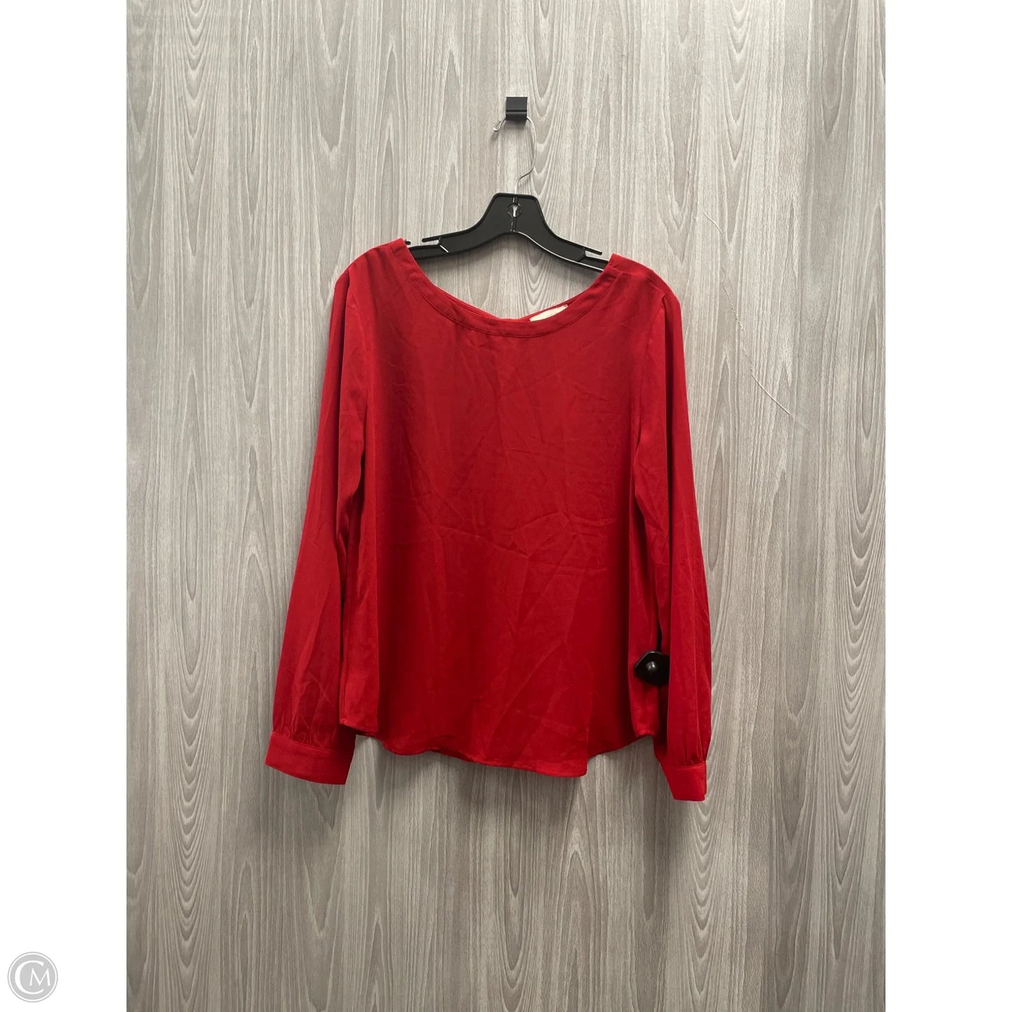 Top Long Sleeve By Loft In Red, Size: S