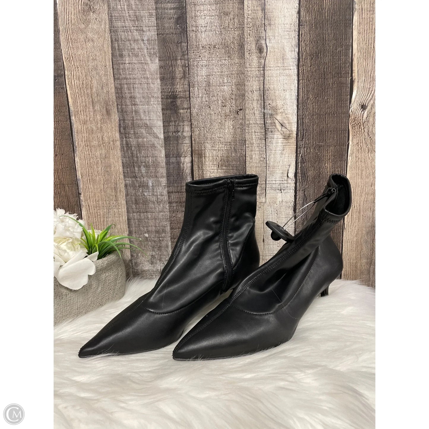 Boots Ankle Heels By Free People In Black, Size: 8