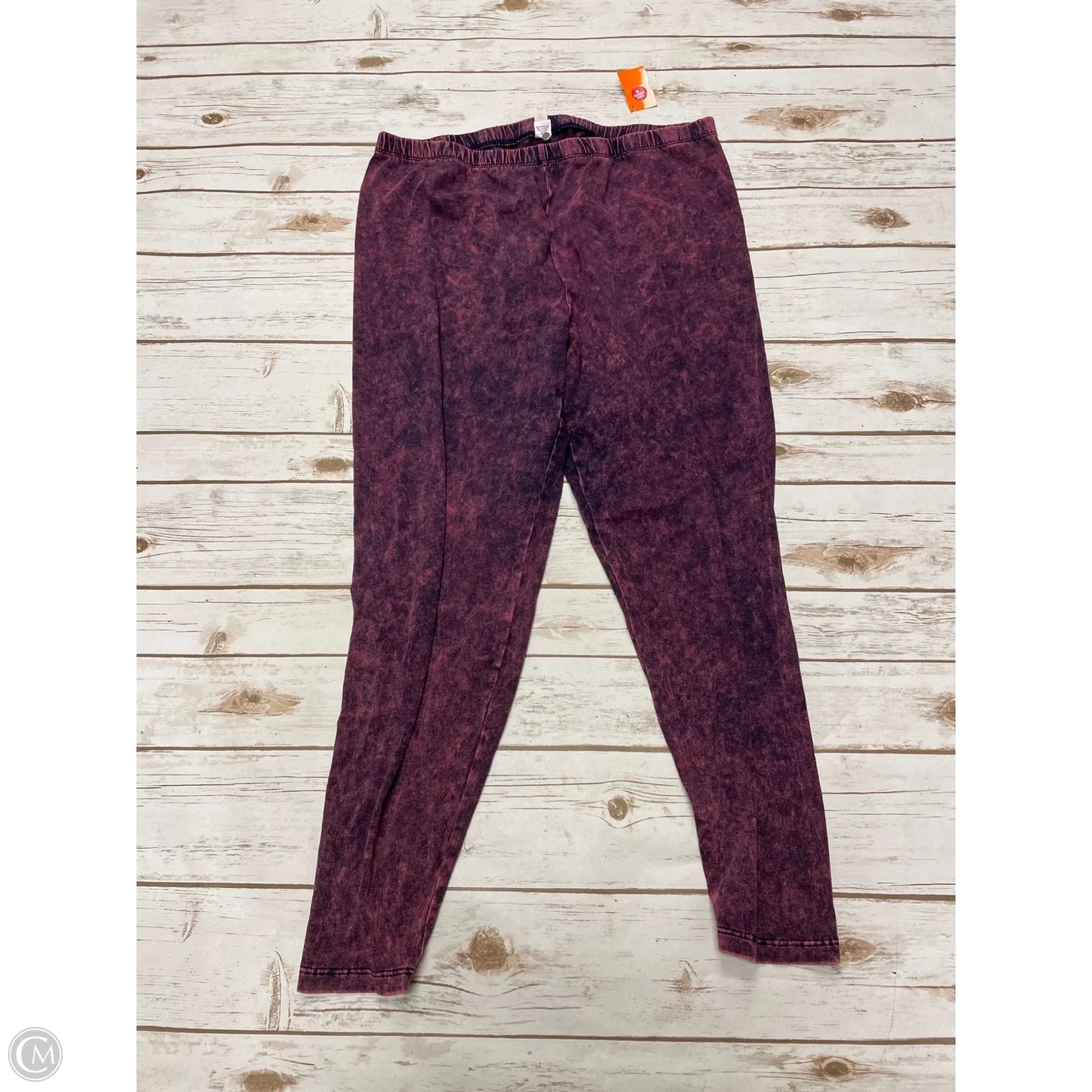 Athletic Leggings By Cme In Purple, Size: 3x