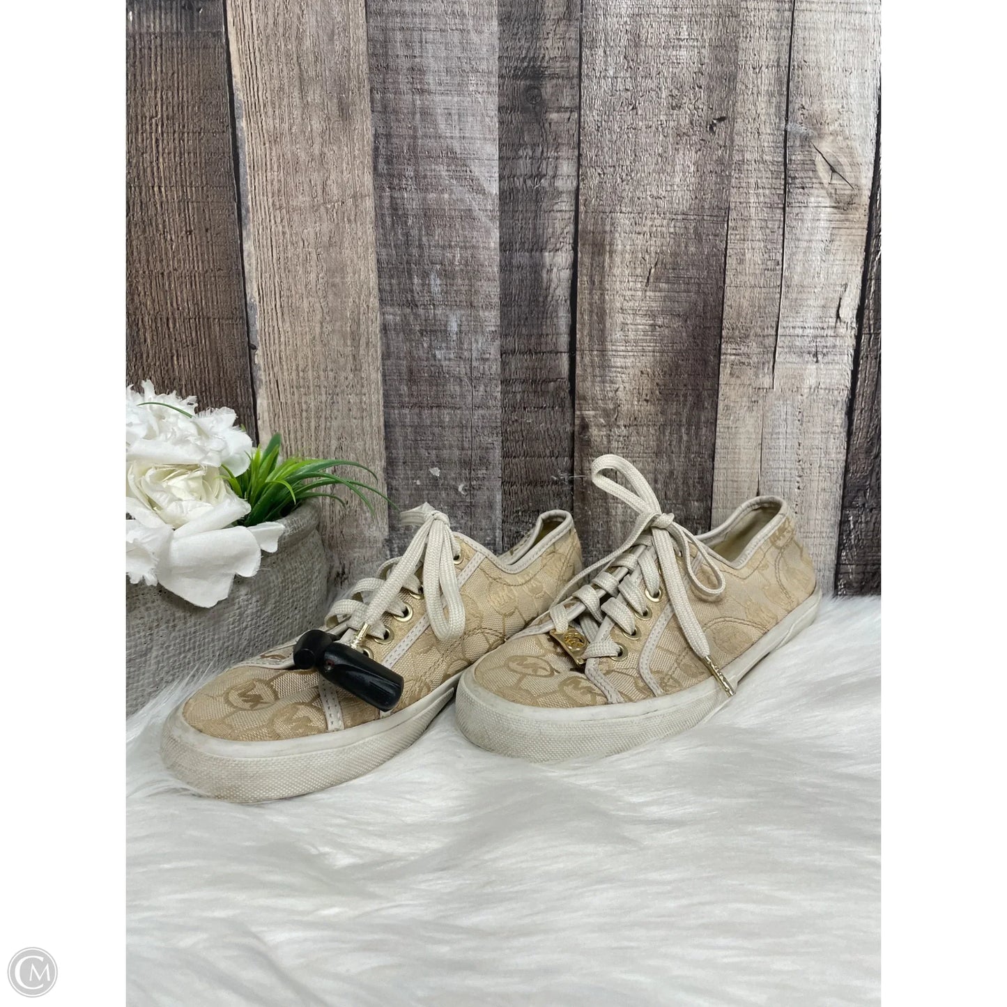Shoes Designer By Michael Kors In Beige, Size: 7