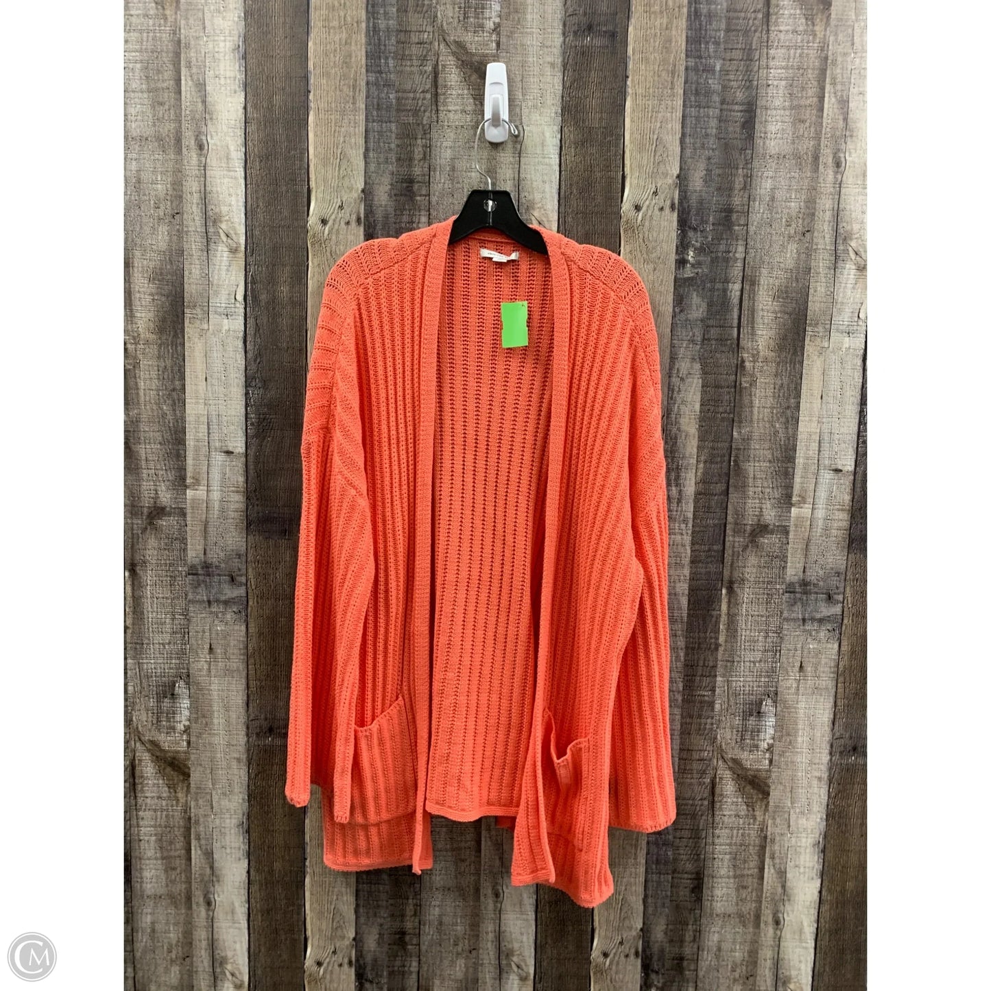 Sweater Cardigan By American Eagle In Orange, Size: L