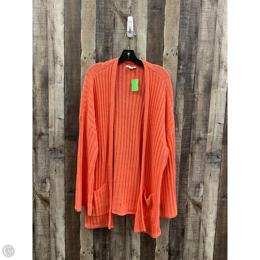 Sweater Cardigan By American Eagle In Orange, Size: L