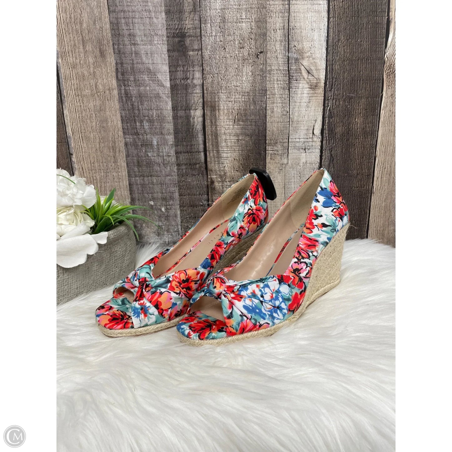 Sandals Heels Wedge By Kelly And Katie In Multi-colored, Size: 7.5