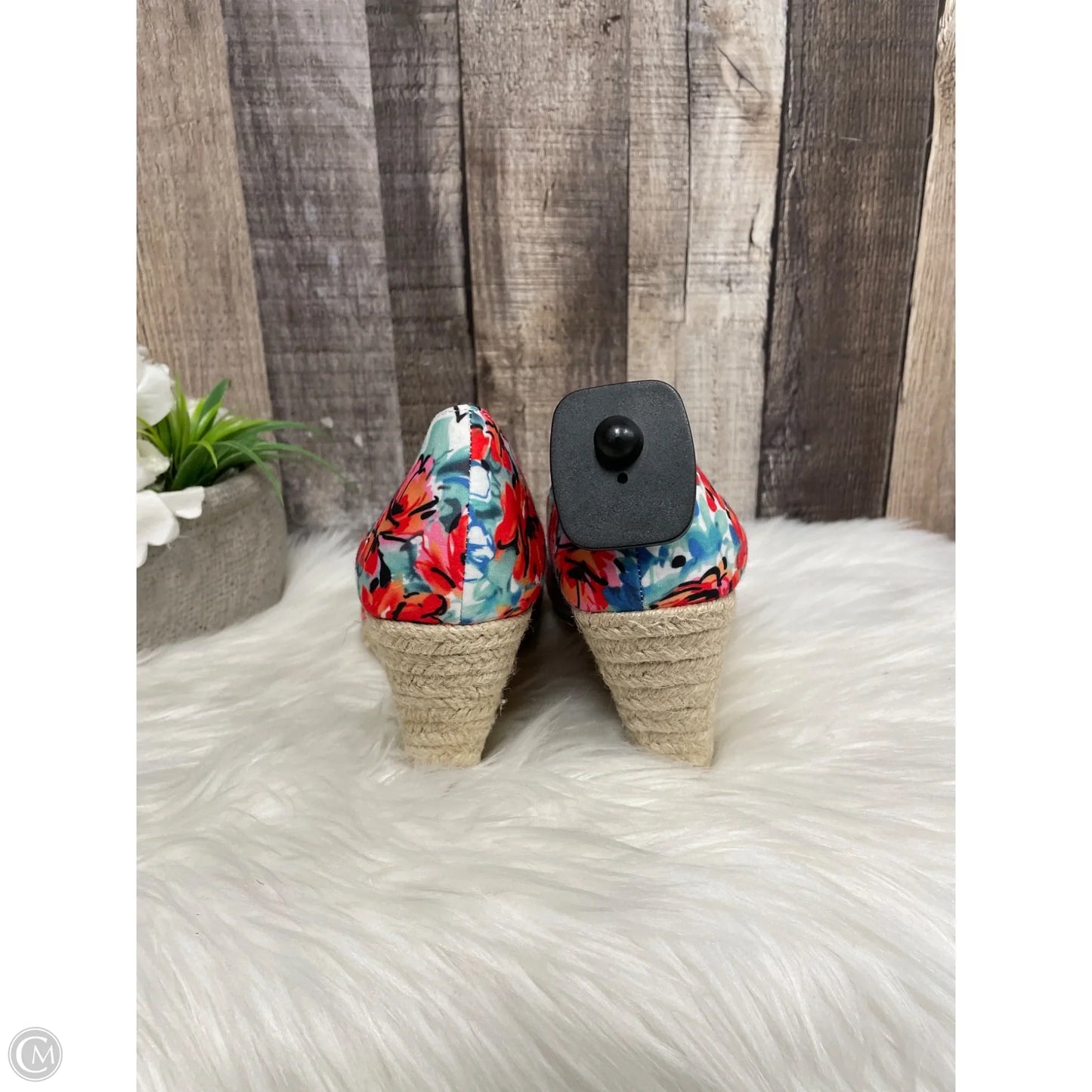 Sandals Heels Wedge By Kelly And Katie In Multi-colored, Size: 7.5