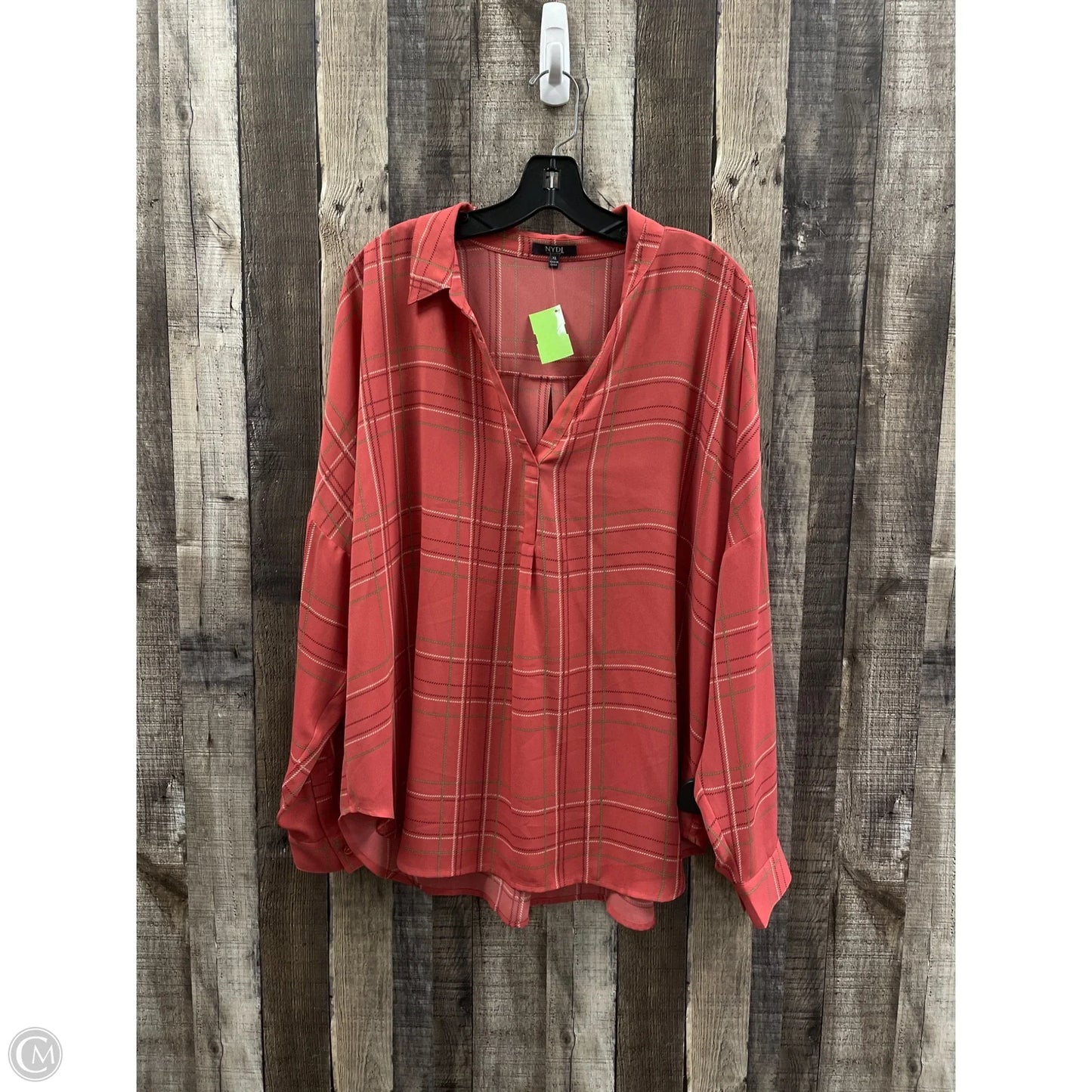 Top Long Sleeve By Not Your Daughters Jeans In Multi-colored, Size: Xl