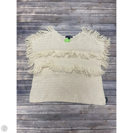 Sweater By Denim 24/7 In Ivory, Size: L