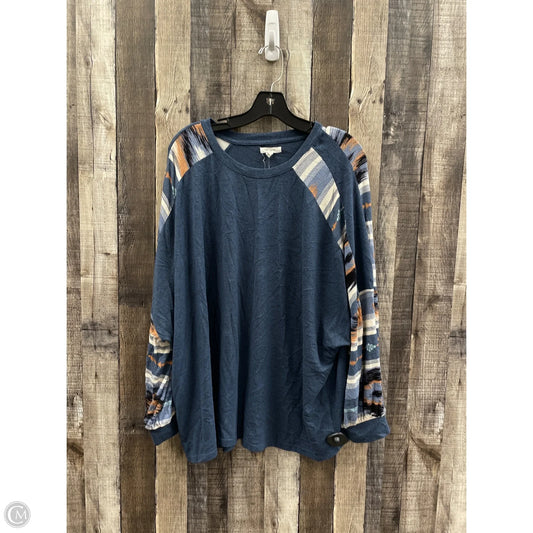 Top Long Sleeve By Maurices In Navy, Size: Xl