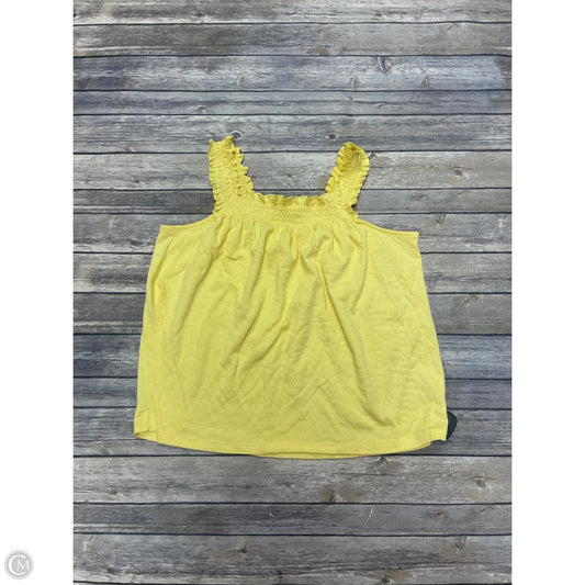 Top Sleeveless By Lc Lauren Conrad In Yellow, Size: Xl