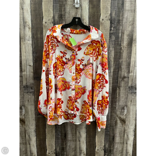 Blouse Long Sleeve By Cmf In Multi-colored, Size: 2x