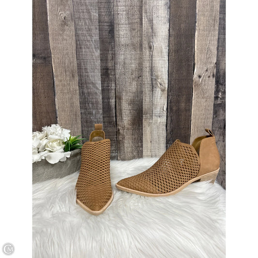 Boots Ankle Heels By Dolce Vita In Tan, Size: 7.5