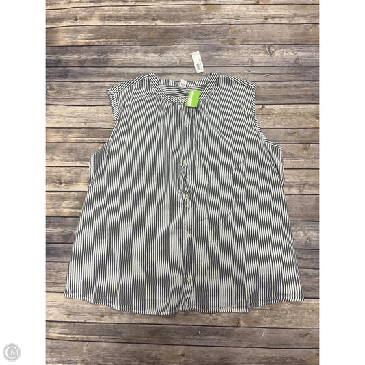 Top Sleeveless By Old Navy In Striped Pattern, Size: 1x