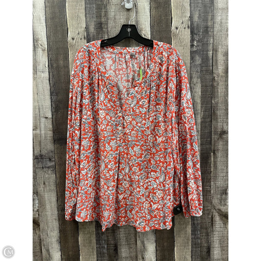 Top Long Sleeve By Old Navy In Multi-colored, Size: Xxl