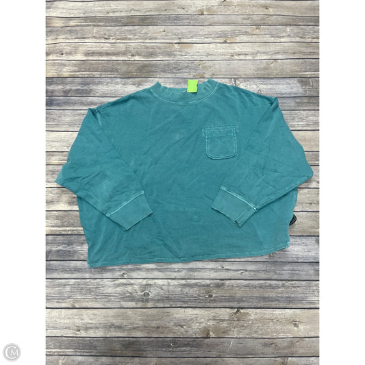 Sweatshirt Crewneck By Old Navy In Teal, Size: 2x