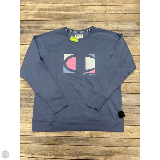 Sweatshirt Crewneck By Champion In Blue, Size: 2x