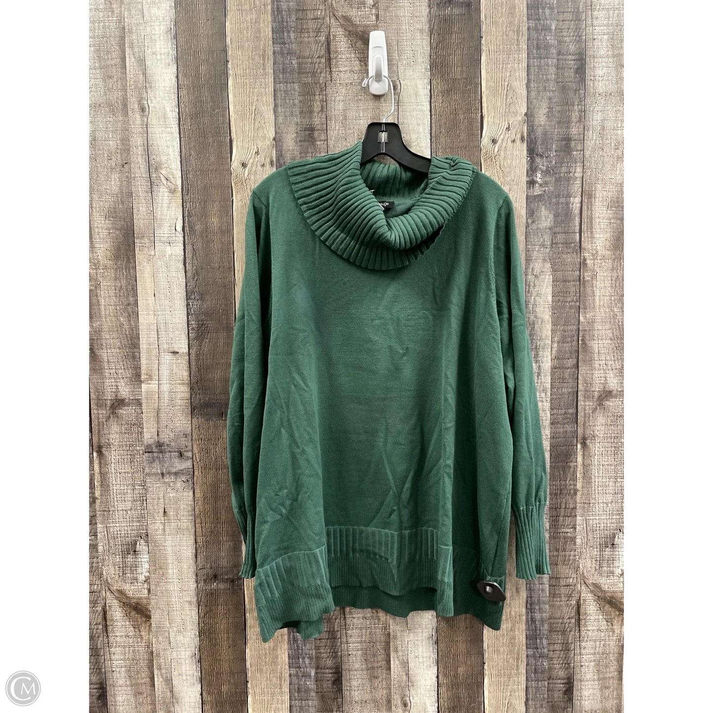 Sweater By Cable And Gauge In Green, Size: 2x