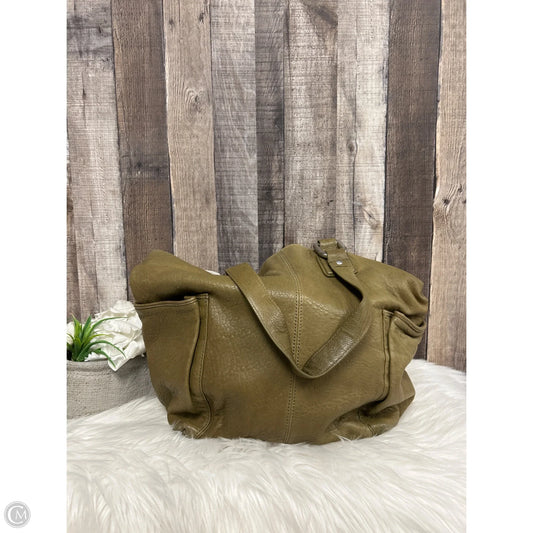 Handbag Leather By Perlina, Size: Medium