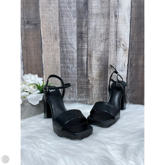 Sandals Heels Block By Bp In Black, Size: 7