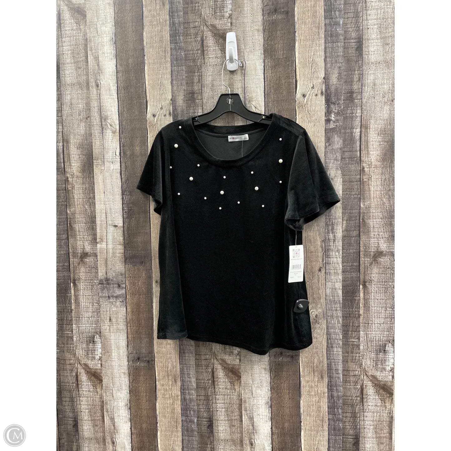 Top Short Sleeve By 89th And Madison In Black, Size: L