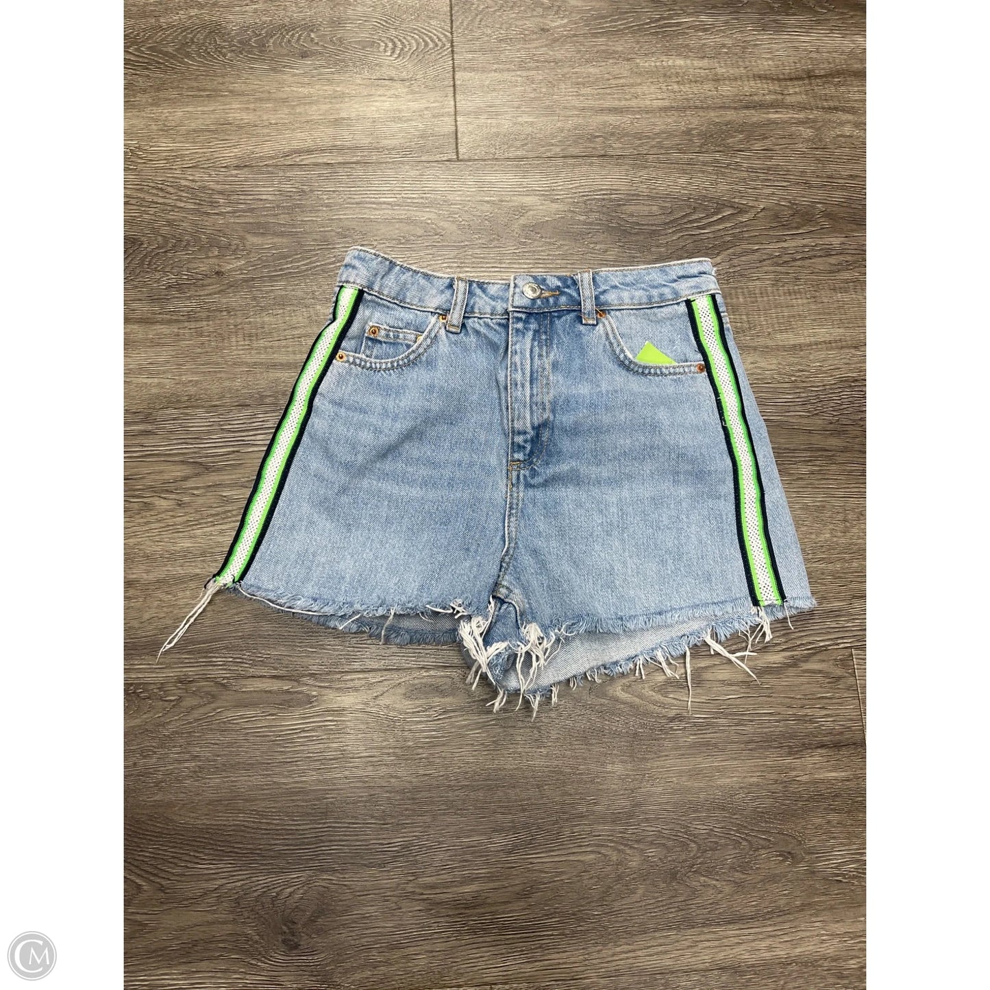 Shorts By Topshop In Blue Denim, Size: 4