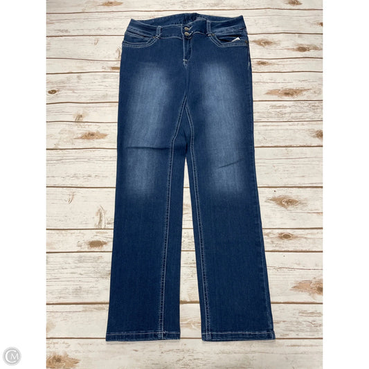 Jeans Skinny By Rue 21 In Blue Denim, Size: 8