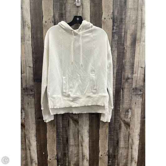 Athletic Sweatshirt Hoodie By Avia In White, Size: M