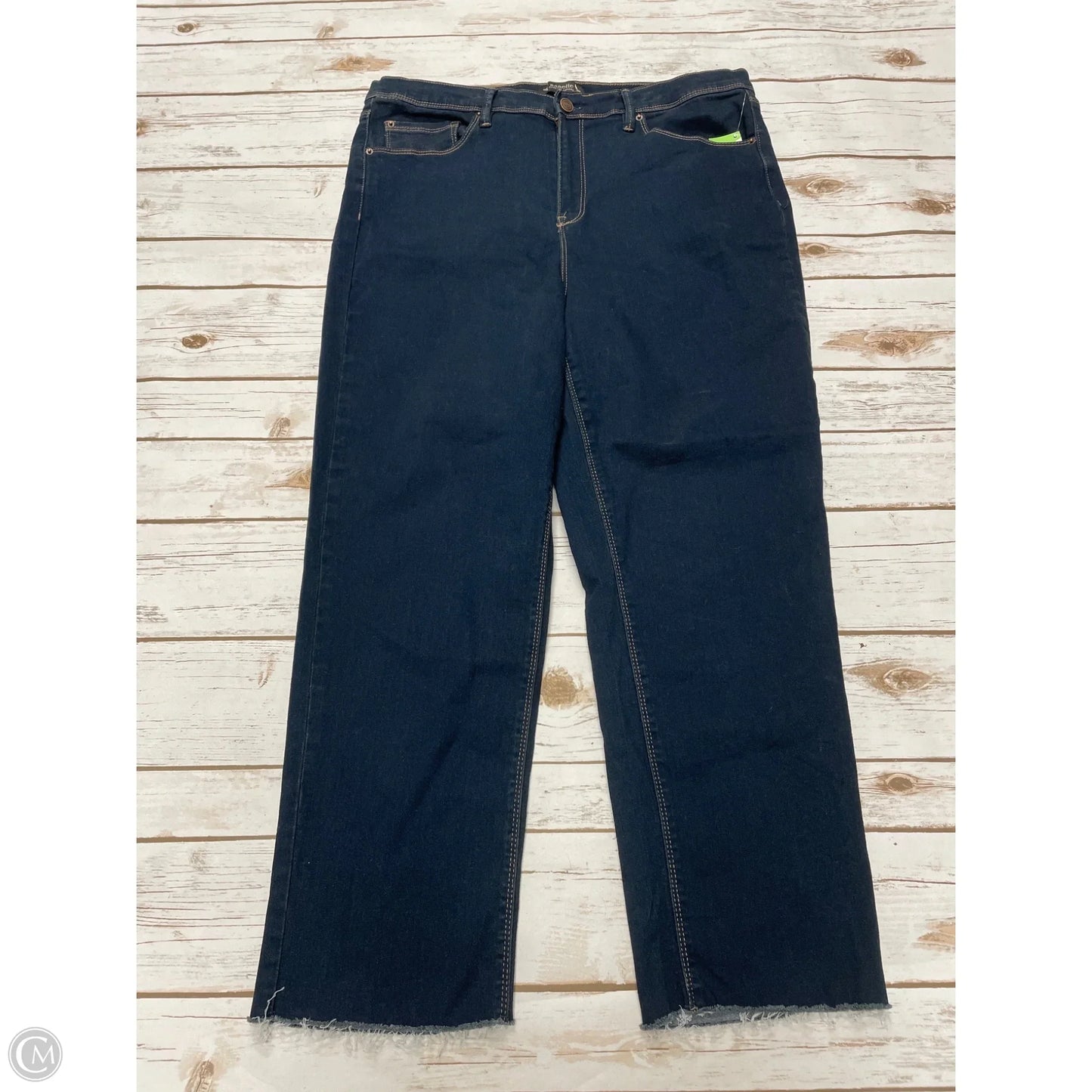 Jeans Straight By Nanette Lepore In Blue Denim, Size: 16