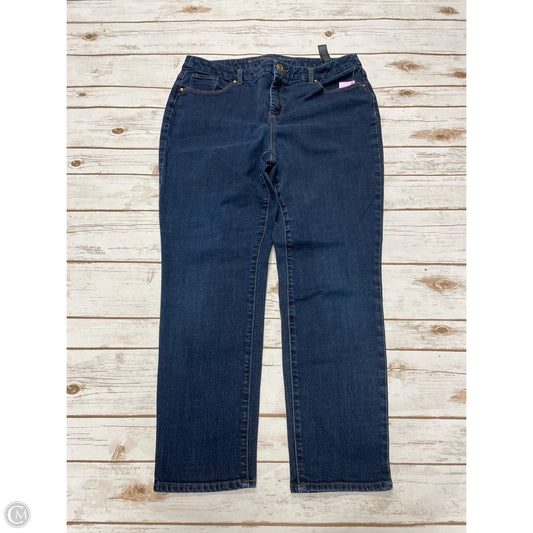 Jeans Straight By Chicos In Blue Denim, Size: 2