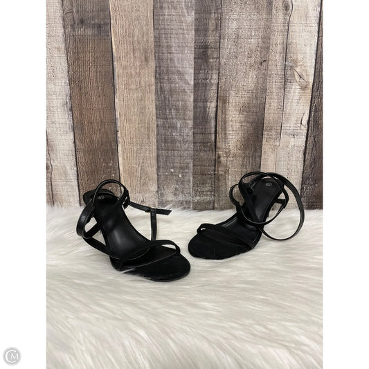 Sandals Heels Stiletto By Cmf In Black, Size: 6.5