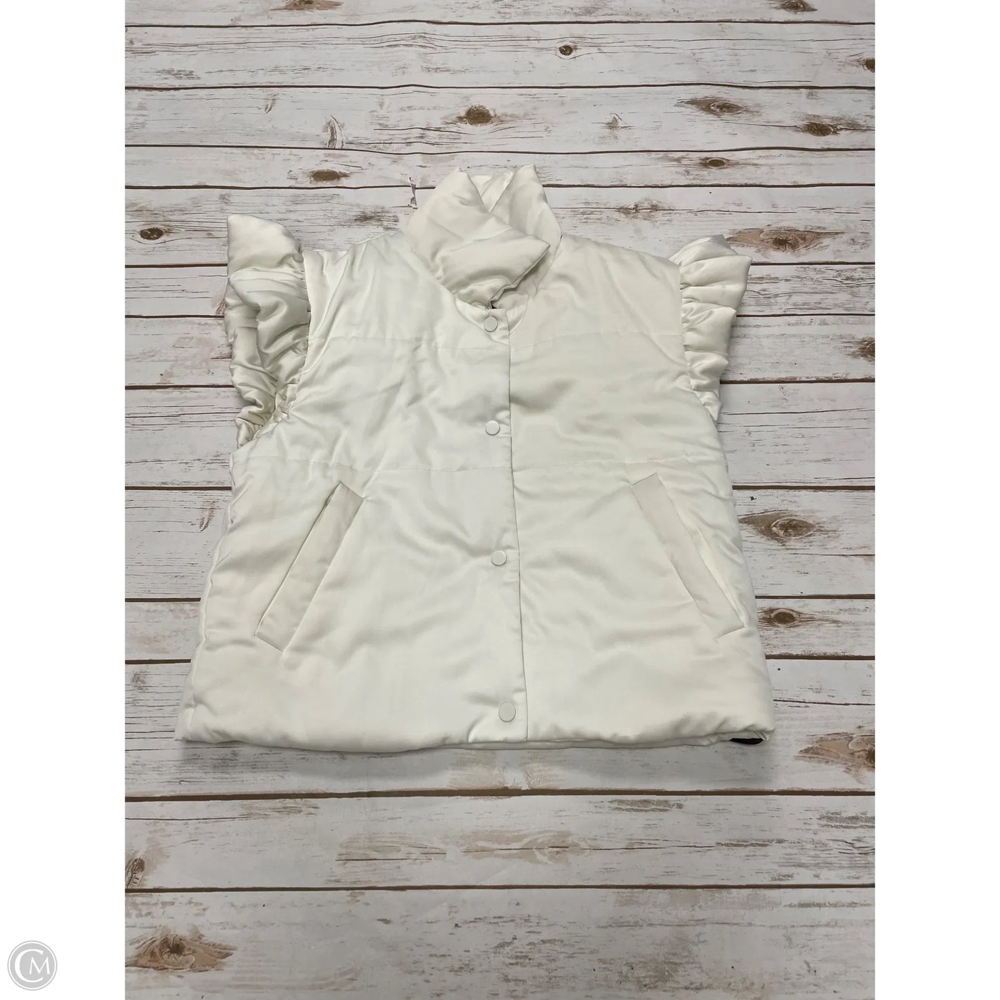 Vest Puffer & Quilted By Altard State In White, Size: Xs