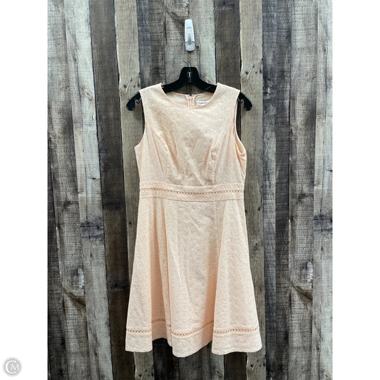 Dress Casual Short By Calvin Klein In Pink, Size: Mp