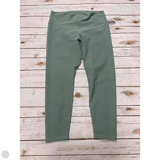 Athletic Leggings By Old Navy In Green, Size: Xl