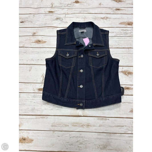 Vest Other By Loft In Blue Denim, Size: S
