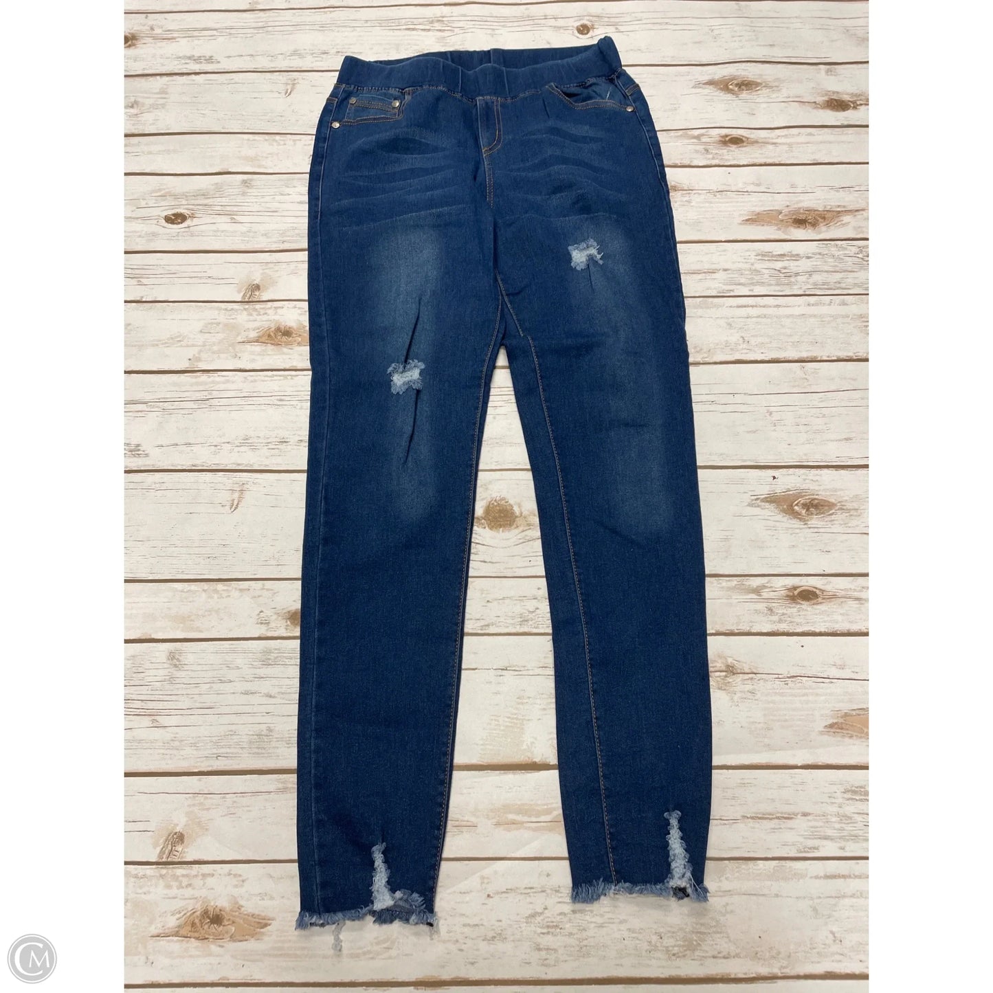 Jeans Jeggings By Cmf In Blue Denim, Size: M