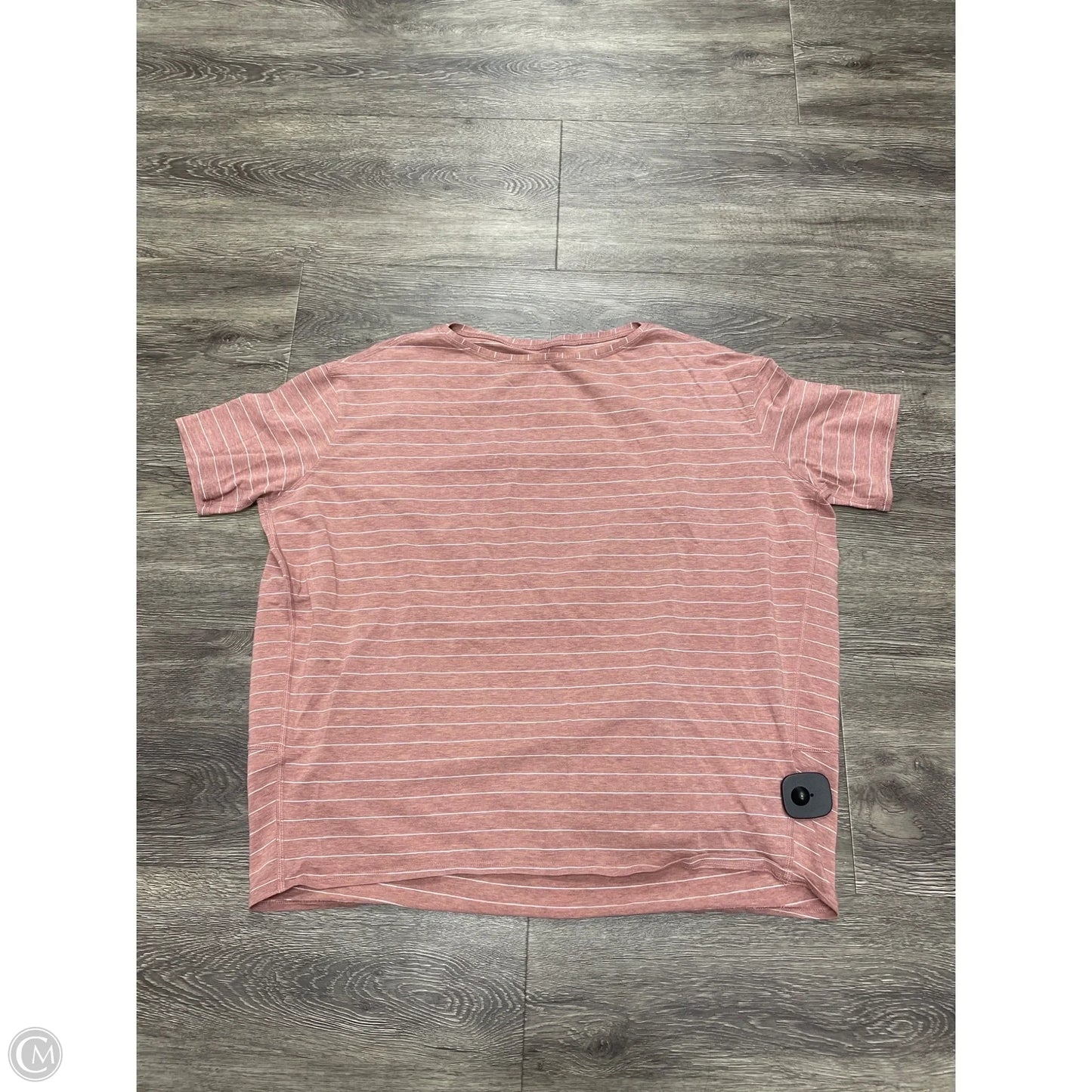 Athletic Top Short Sleeve By Lululemon In Pink, Size: 8