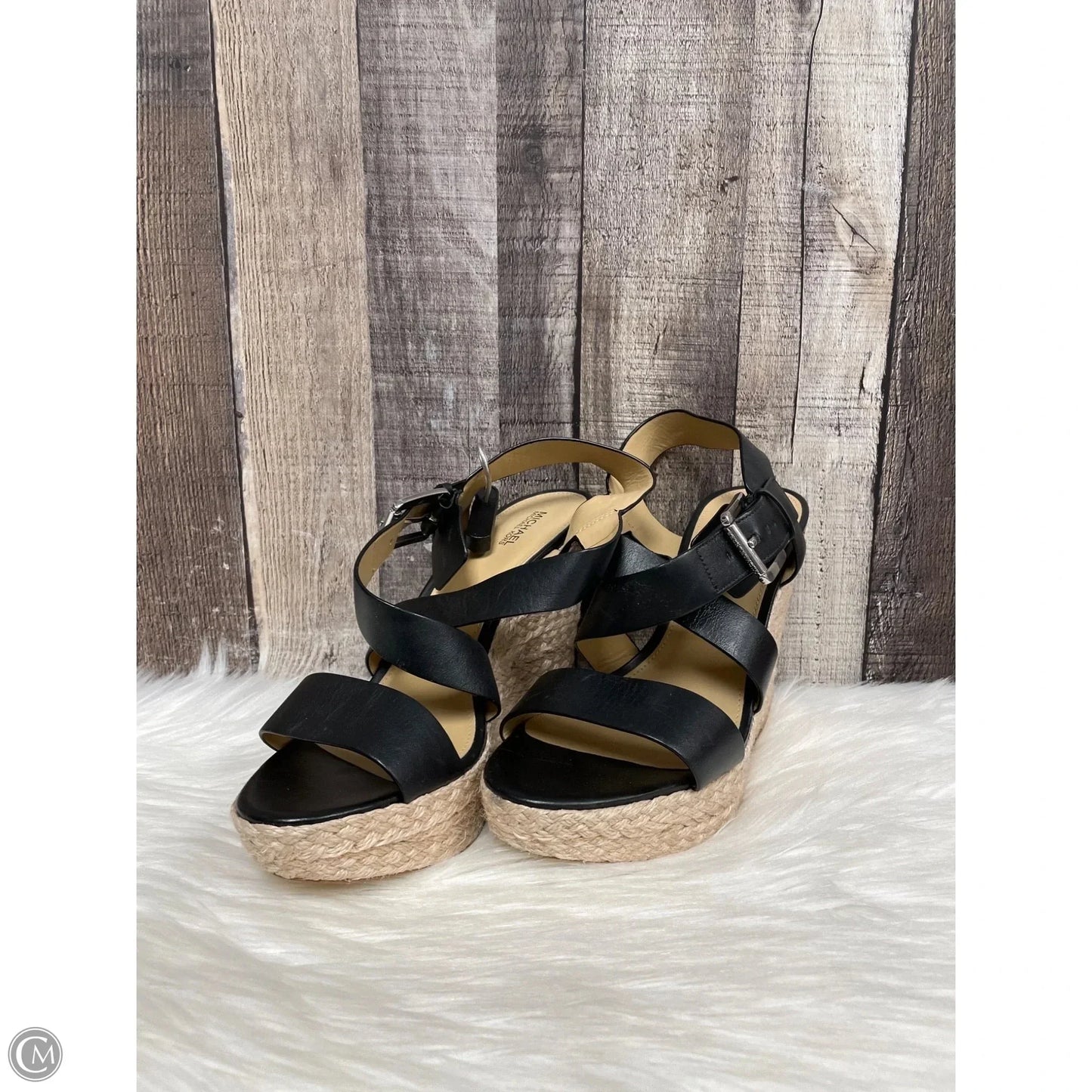 Sandals Designer By Michael Kors In Black, Size: 10