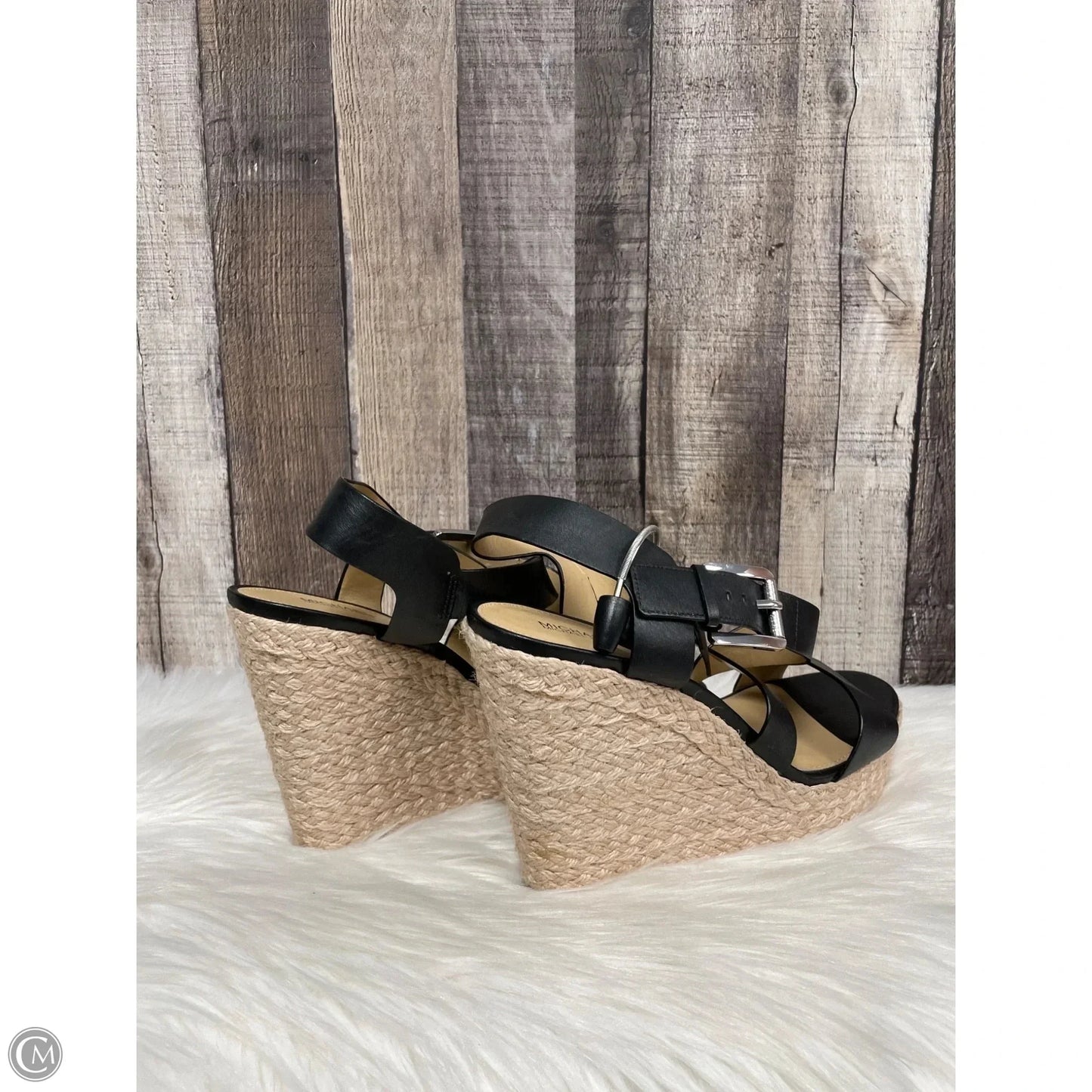 Sandals Designer By Michael Kors In Black, Size: 10