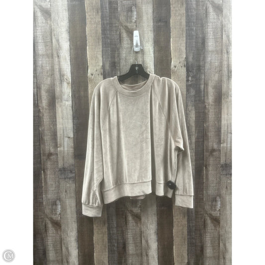 Top Long Sleeve By Victorias Secret In Tan, Size: Xl