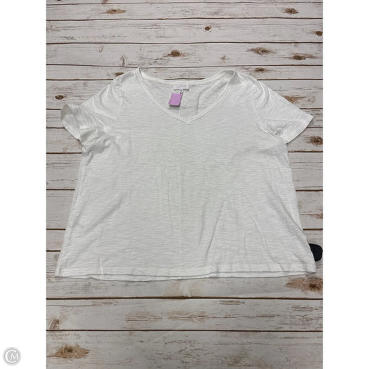 Top Short Sleeve By Soma In White, Size: Xxl