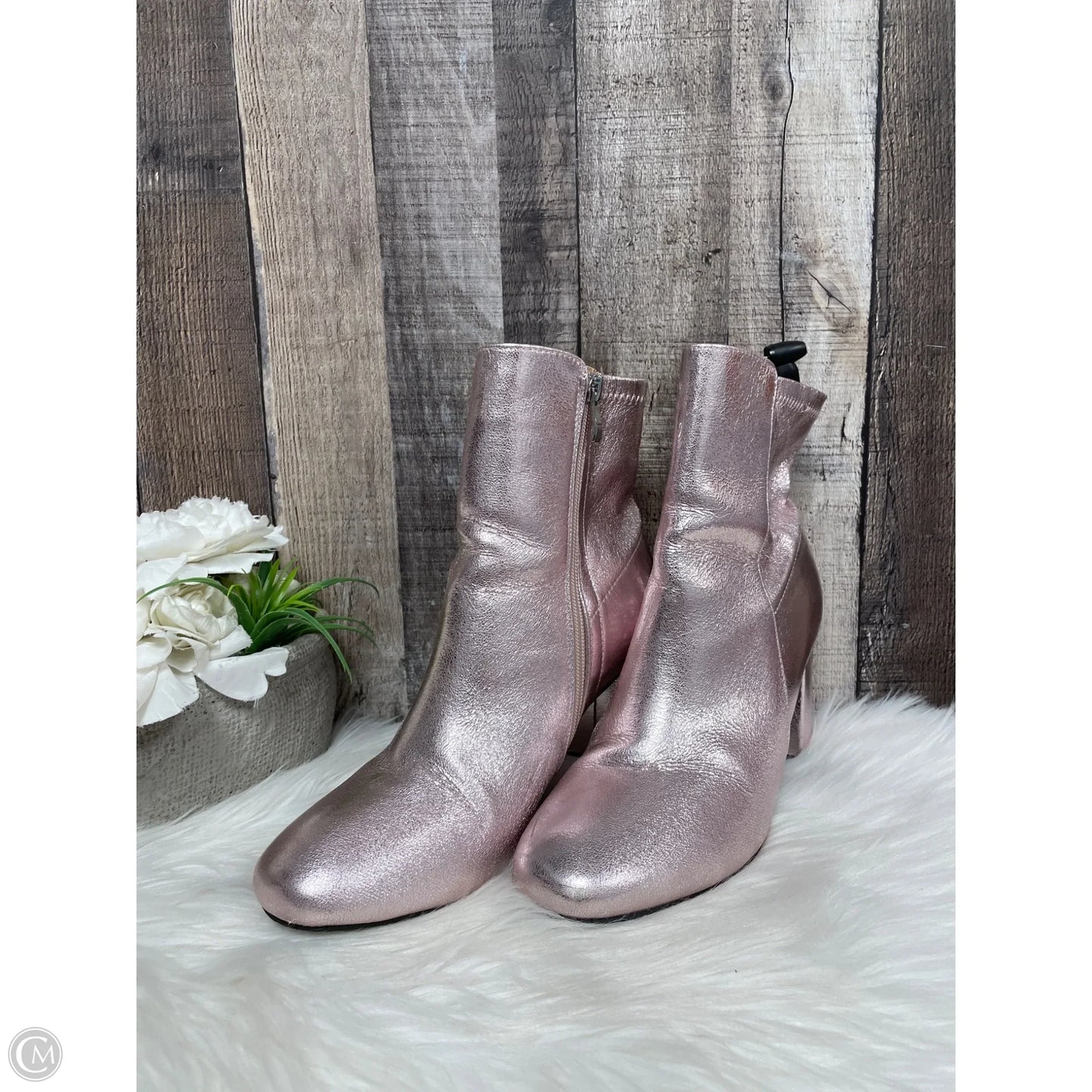 Boots Ankle Heels By Altard State In Pink, Size: 9