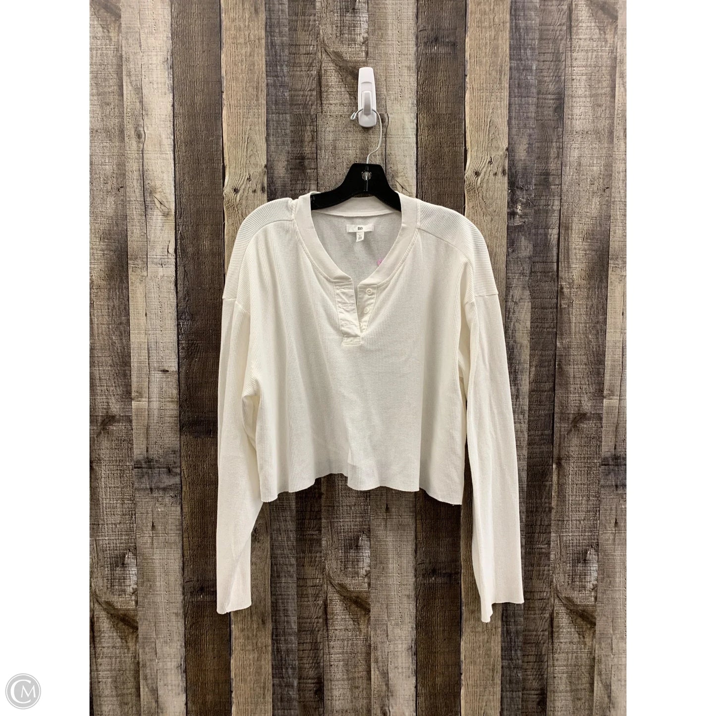 Top Long Sleeve By Bp In White, Size: Xl