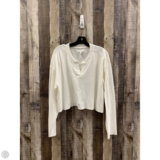 Top Long Sleeve By Bp In White, Size: Xl