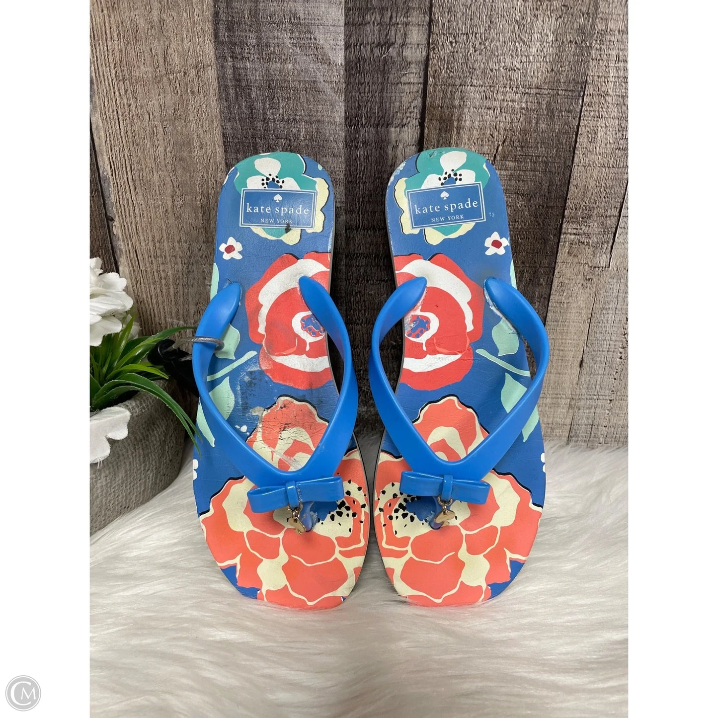 Sandals Designer By Kate Spade In Multi-colored, Size: 8