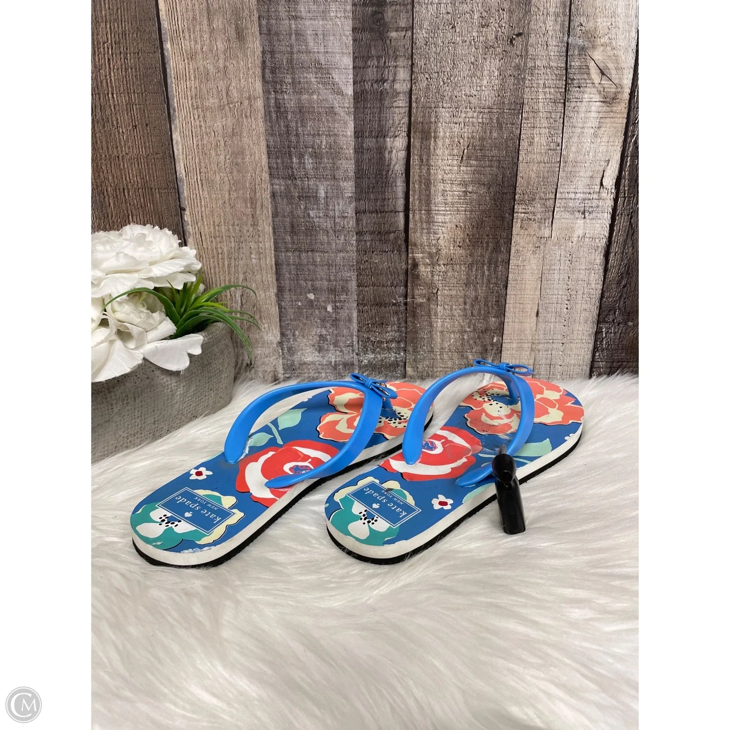 Sandals Designer By Kate Spade In Multi-colored, Size: 8