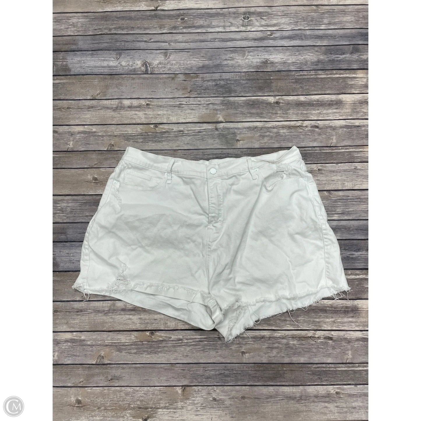 Shorts By Good American In White, Size: 16