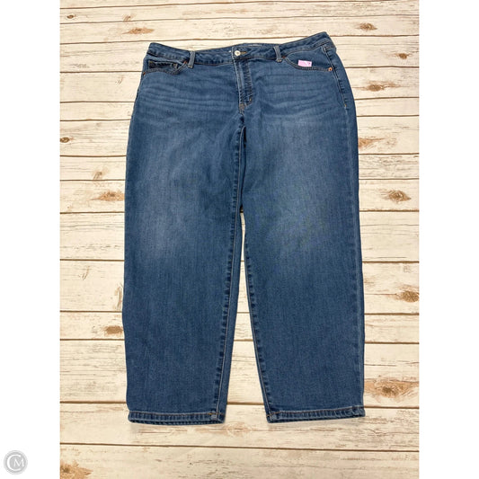 Jeans Straight By Old Navy In Blue Denim, Size: 20